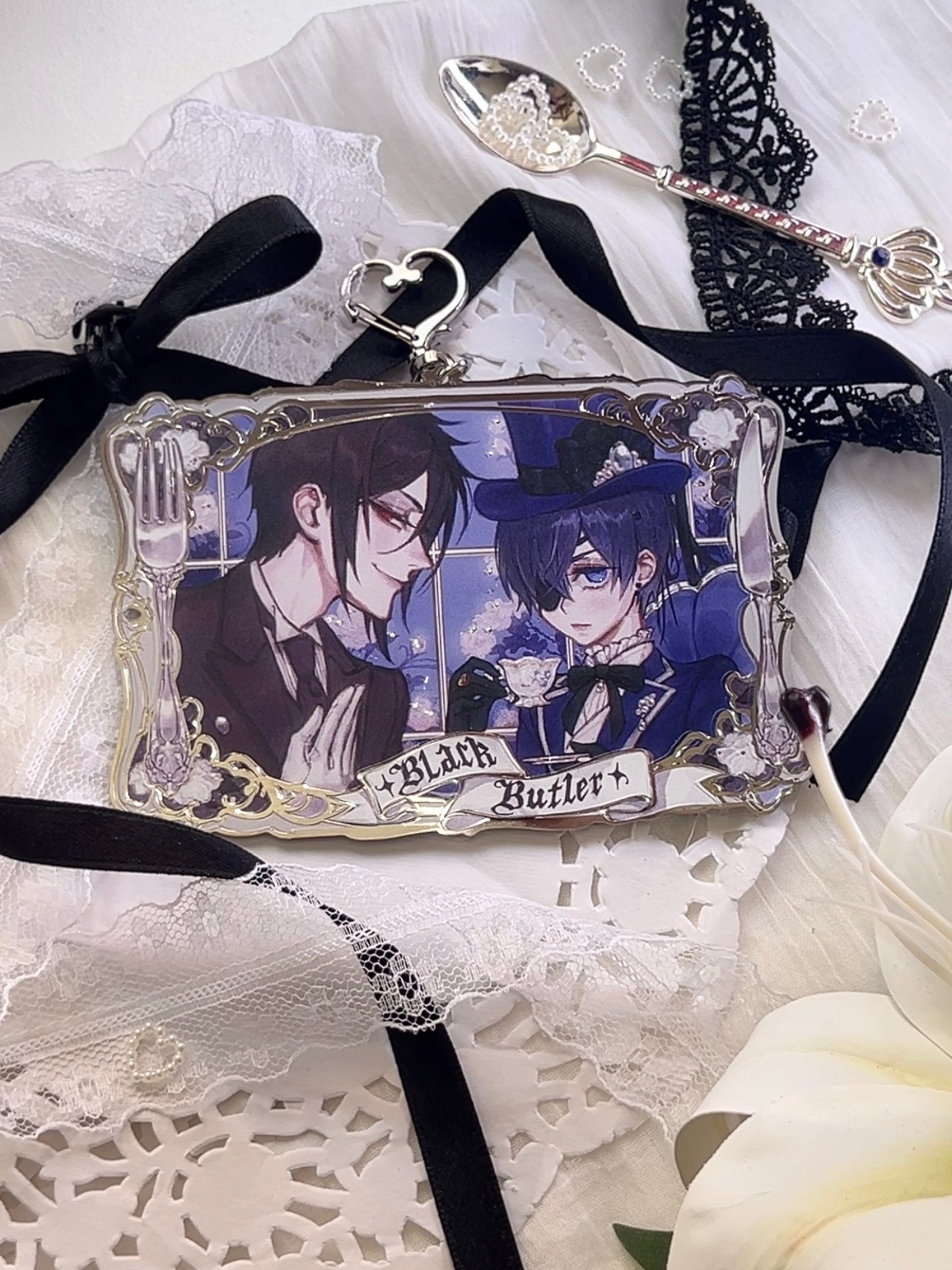 BlackButler / Kuroshitsuji Silver Keychain