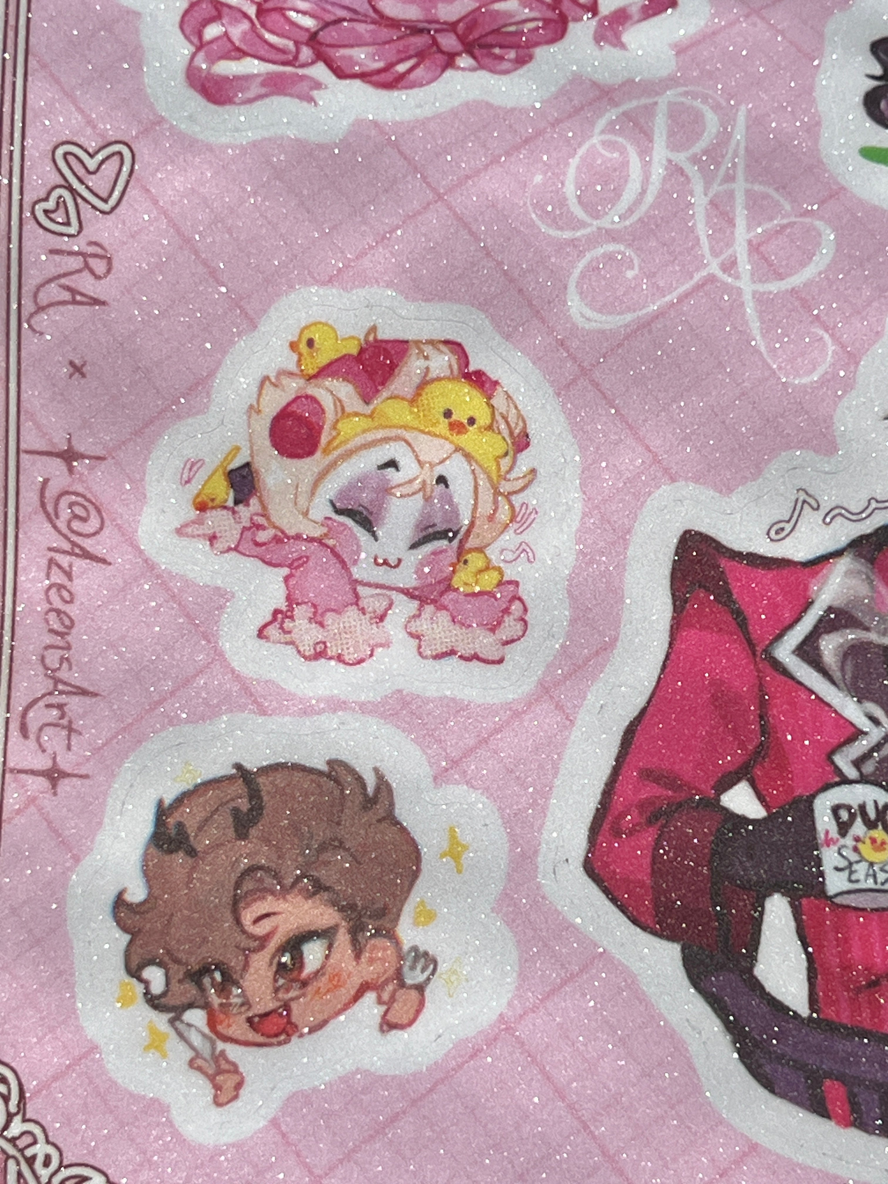 Radioapple Sand Glitter Sticker Sheet