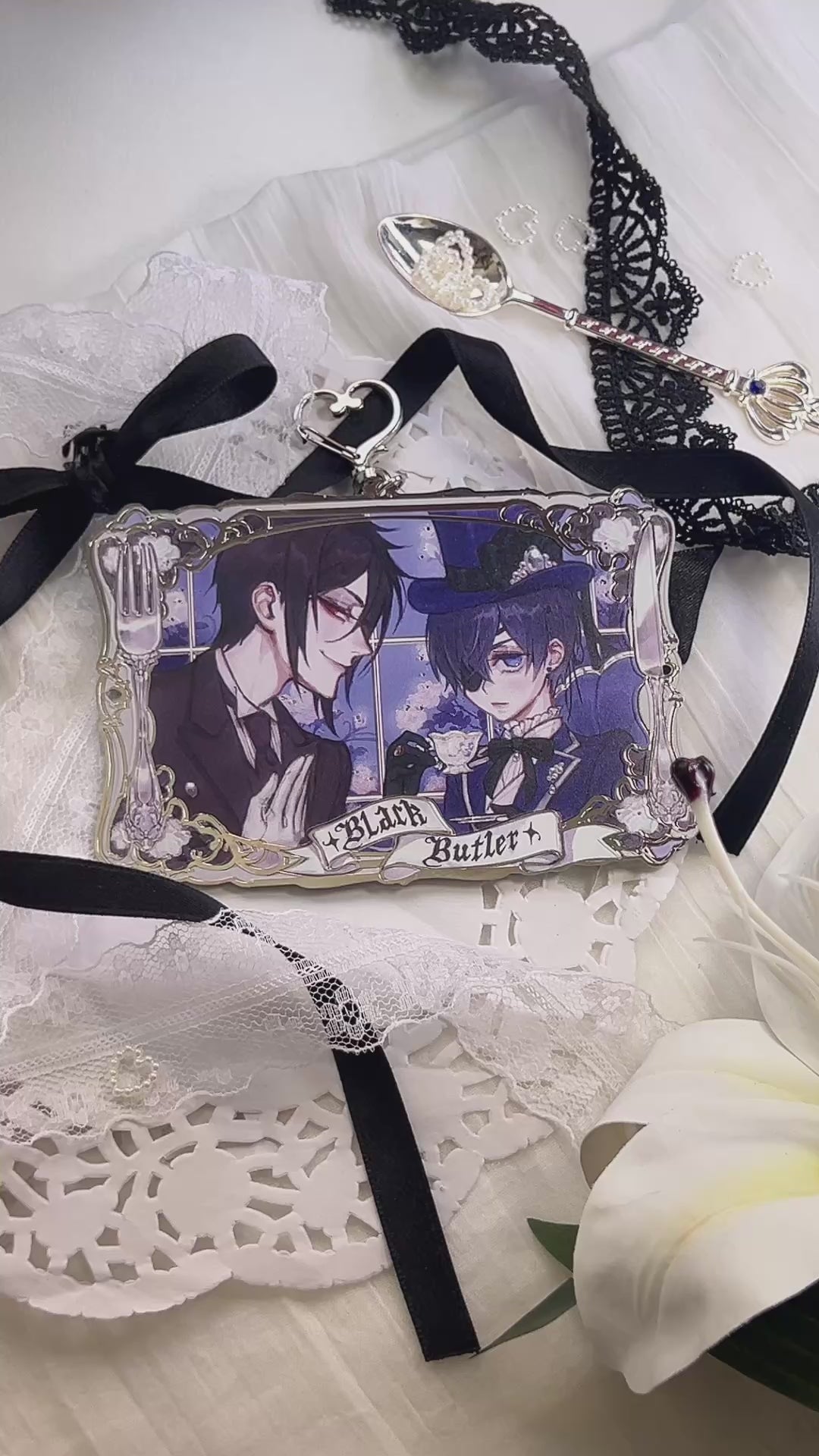 BlackButler / Kuroshitsuji Silver Keychain